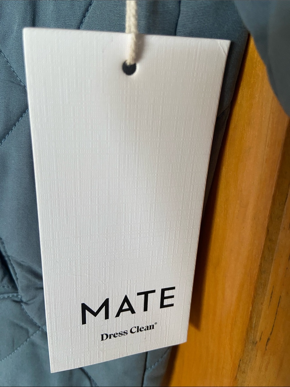MATE the Label Quilted Slate Blue Snap-Front Jacket - Picture 5 of 7